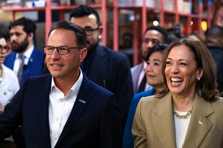 Josh Shapiro ligger rigtig lunt i svinget til at blive Kamala Harris' vicepræsident, hvis hun vinder demokraternes nominering. Foto: Kevin Mohatt/Ritzau Scanpix