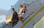Ivanka Trump og Jared Kushner ankom i fredags med Air Force One til Florida, hvor præsident Trump har haft besøg af den japanske præsident Abe. 