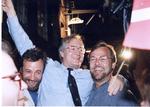 Glæde blandt EU-modstandere over sejren ved folkeafstemningen 2. juni 1992 om EU-unionen. 