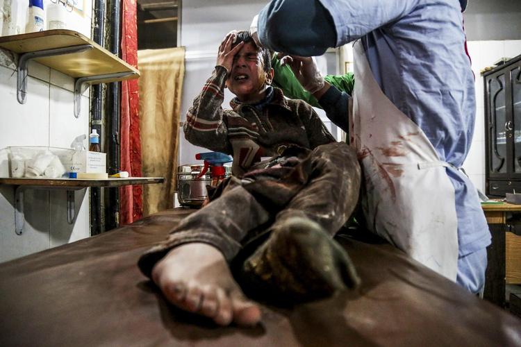 På to dage er 270 mennesker dræbt, heriblandt 60 børn, i Østghouta. Ammar Suleiman/ AFP/ Ritzau Scanpix
