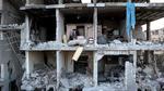 Der er brug for alle hospitals-senge i Ghouta udenfor Damaskus, men fredag blev et hospital sønderbombet af Assad-regimets styrker. Diaa Al-Din Samout/AA/Ritzau Scanpix
