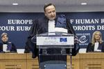 Den Europæiske Menneskerettighedsdomstols præsident, Guido Raimondi, holder tale i Strasbourg i det nordøstlige Frankrig. 