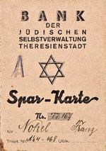 Selv i koncentrationslejren Theresienstadt i Tjekkiet skulle de jødiske fanger spare op. Deutsches Historisches Museum