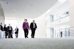 Statsminister Lars Løkke er på rundtur i EU for at pleje og opbygge alliancer efter Brexit. Første stop var hos kansler Angela Merkel i Berlin. Markus Schreiber/AP

