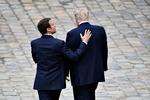 Trods et samarbejde  præget af politisk uenighed har Frankrigs Macron og USA’s Trump formået at  opretholde en konstruktiv dialog. Arkivfoto Matthieu Alexandre