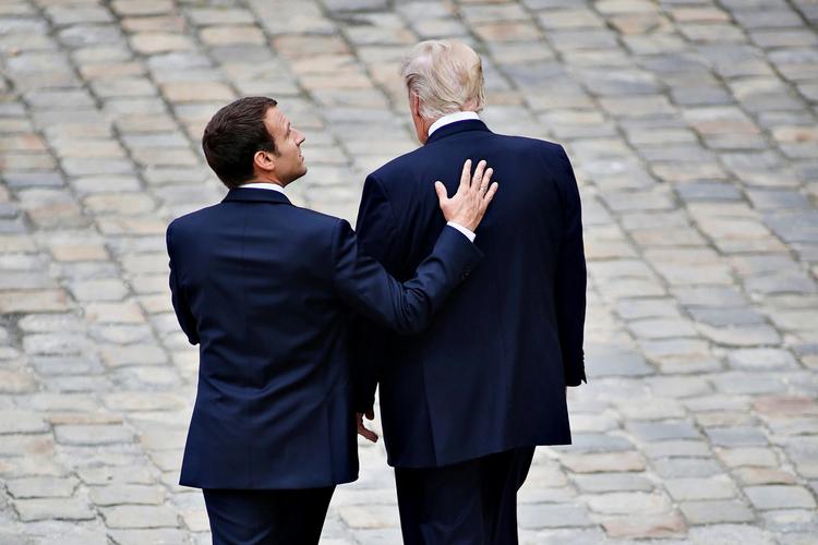 Trods et samarbejde  præget af politisk uenighed har Frankrigs Macron og USA’s Trump formået at  opretholde en konstruktiv dialog. Arkivfoto Matthieu Alexandre