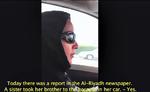 Video fra køreturen med Manal al-Sharif.  Screendump  fra YouTube