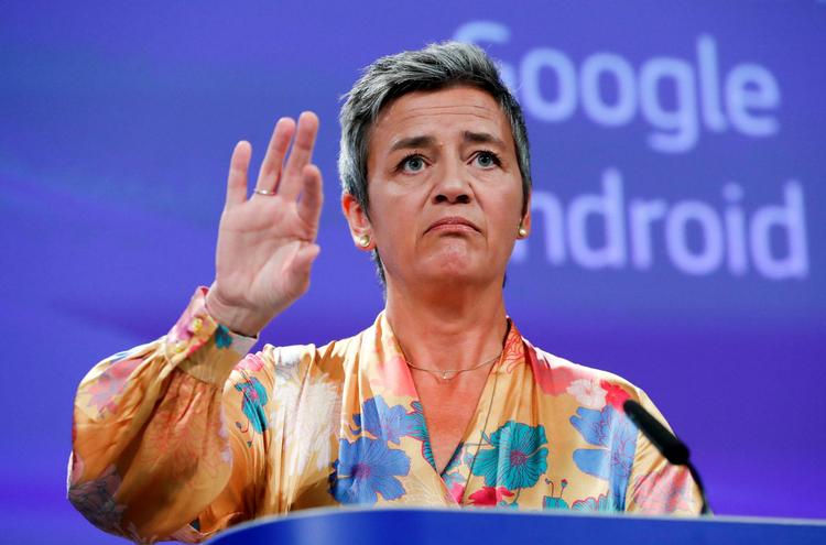 Margrethe Vestager udfordrer techgiganterne. Yes Herma/AP