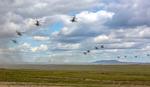 Næsten 1.000 kampﬂy, helikoptere og droner er en del af den russiske militærøvelse Vostok-2018, der varer indtil mandag. Foto: Det Russiske Forsvarsministerium/AP 