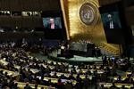 Nationalstaten.  I Trumps tale  til FN’s generalforsamling var det ikke længere kun Amerika først, men alle  lande først. Evan Vucci/AP