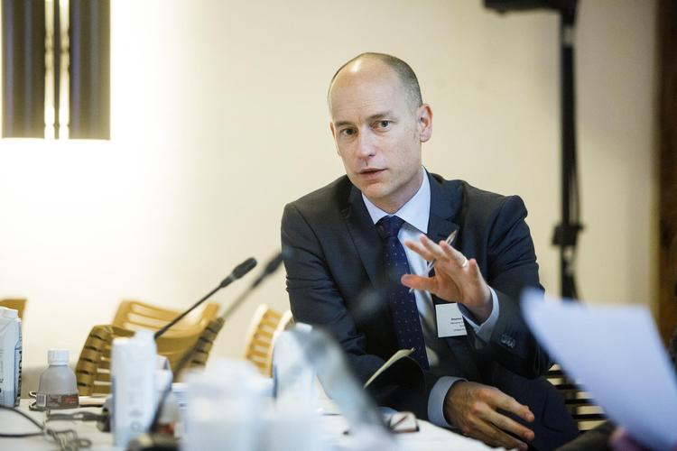 Stephen Kinnock er blandt  briter kendt som søn af tidligere  Labour-leder Neil Kinnock, men  i debatten om Brexit er han uenig  med Labour-ledelsen.  Arkivfoto:  Nikolai Linares/Ritzau Scanpix Arkivfoto Nikolai Linares/Ritzau Scanpix