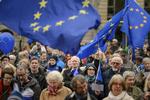 Trods megen snak om  europæisk nationalisme er langt de fleste borgere i EU tilfredse med unionen, viste en fransk måling sidste år. På billedet  demonstrerer folk til fordel for 'Europas puls' i Berlin for et år siden. Arkivfoto Gregor Fischer/AP