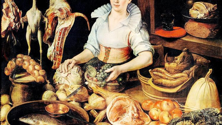 Pieter Cornelisz van Rijks ’Køkkenpige’ ligner umiddelbart en hverdagsscene med en pige i et køkken, omgivet af kød, fisk, fjerkræ, grøntsager, brød og frugt. Men kålhovedet i hendes højre hånd er ikke ’bare’ et kålhoved; det er en erotisk metafor. 