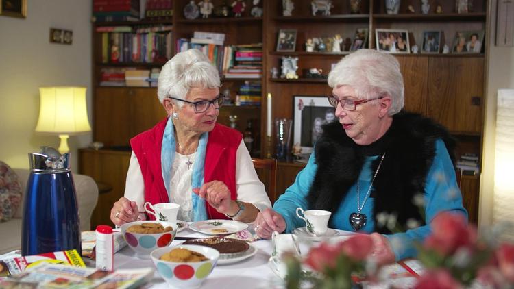 Et par medvirkende i DR-programmet ’Folkets røst’. Foto: Strong Productions 