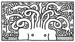 Keith Harrings er med sit værk 'Medusa Head' en del af udstillingen 'Linjen'.  