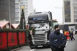 Lastbilen, en Scania R450, lastet med 25 tons stål fra Italien, der blev brugt til terrorangrebet på et julemarked i Berlin. Den skal måske udstilles i Bonn. 