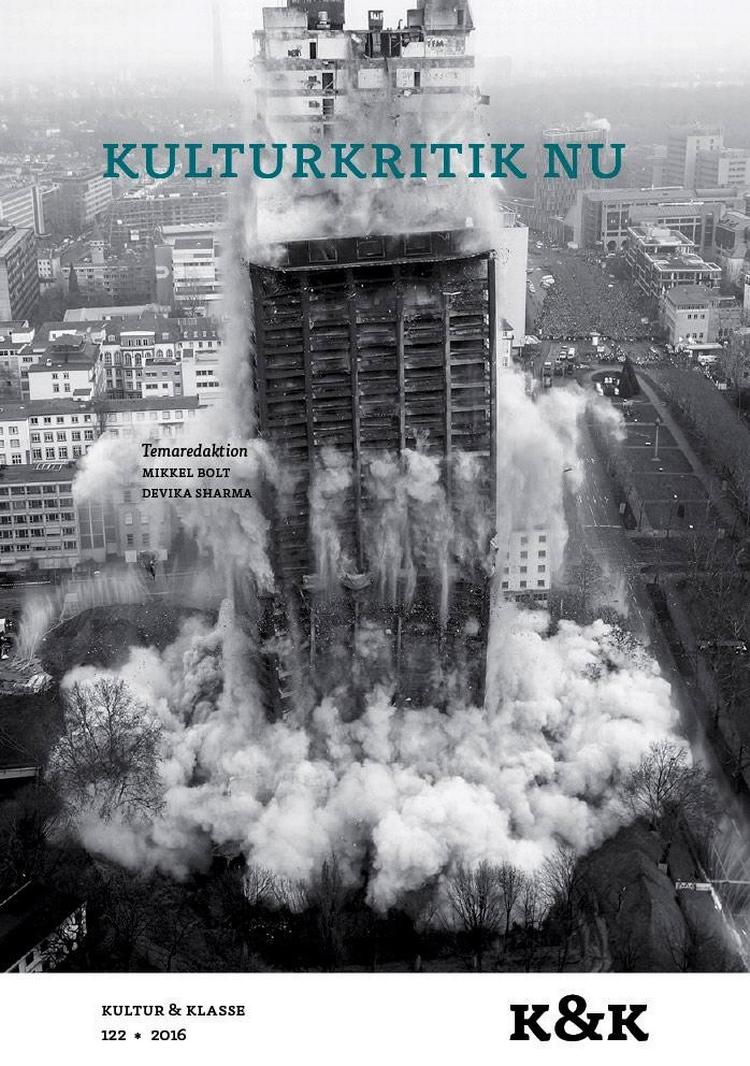 Forsiden af Tidsskriftet K&K: Institut für Sozialforschung, tidligere tilholdssted for den ideologikritiske Frankfurterskole, jævnes med jorden.  