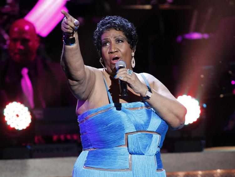 Aretha Franklin på scenen i Washington, D.C. 