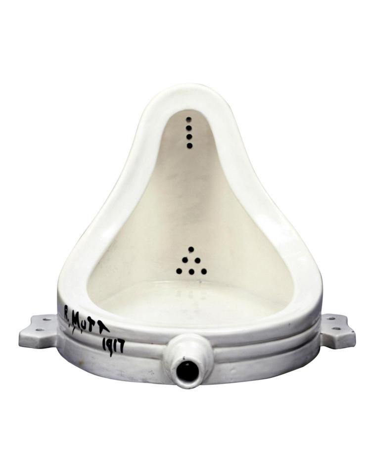 'Fontæne' fra 1917 var en del af Duchamps serie af kunstværker produceret af brugsgenstande. 