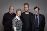 Preben Vilhjelm, Helle Degn og nu afdøde Mogens Camre skød Huxi Bachs programserie med ekspolitikere i gang i januar 2013. 