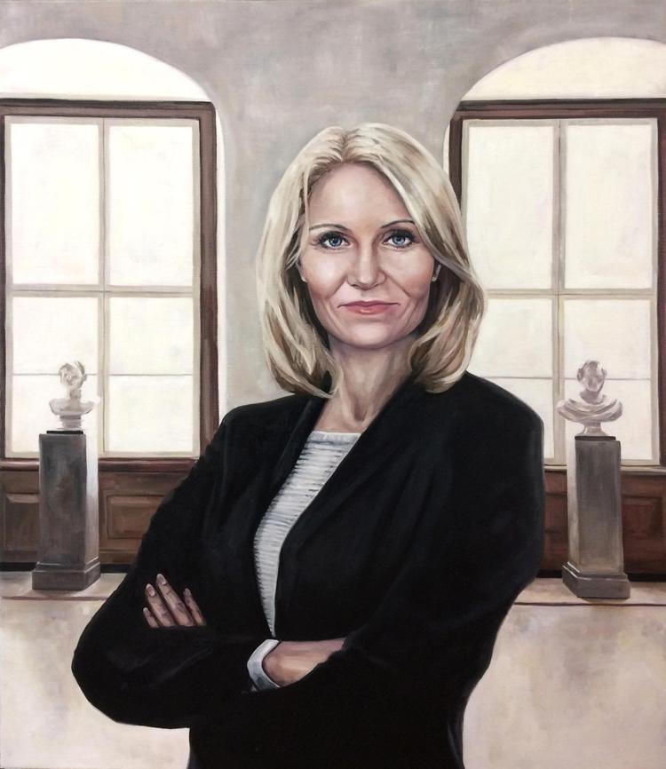 Helle Thorning-Schmidt ville gerne have en dansk kvinde med feministiske holdninger til at male sit portræt. Valget faldt på Ditte Ejlerskov. 