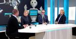 Eskil Halberg (tv.), vært Lotte Folke Kaarsholm,  Kim Escherich og Kasper Fogh Hansen diskuterer automatisering. 