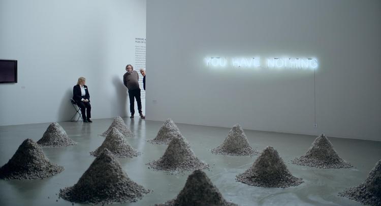 En fiktiv kunstinstallation fra filmen 'The Square' af Ruben Østlund.   