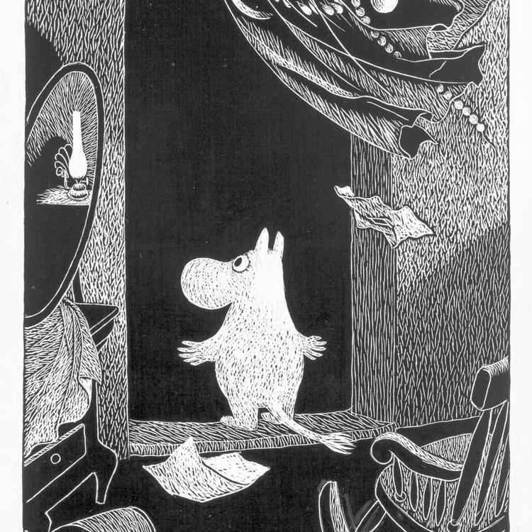 Tove Jansson Illustration til bogen Troldvinter ca