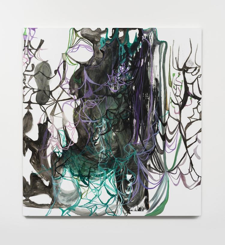 Olav Christopher Jenssen har givet den fælles titel ’Transmontane Painting’ til en hel serie malerier i forskellige størrelser. ’No. 10’ fra 2017 er ét af de større. 