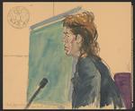Mick Jagger giver en vidneforklaring i 1988.  