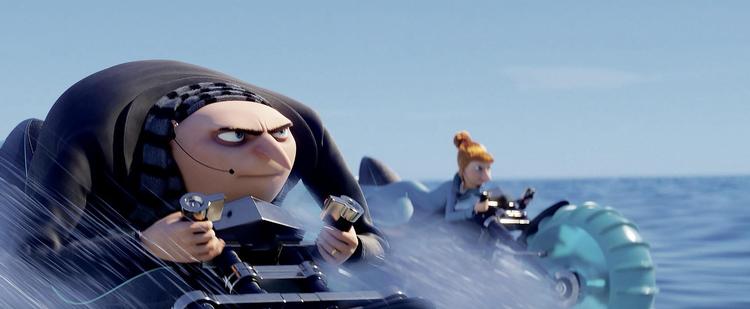 Gru og familien er slet og ret rørende, mens hans små gule robothjælpere, Minions, mest er nuttede. 