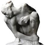 Skulpturen 'Kauernde' af Auguste Rodin er blandt de værker, der blev fundet for fire år siden, og som nu skal udstilles i Bonn. 