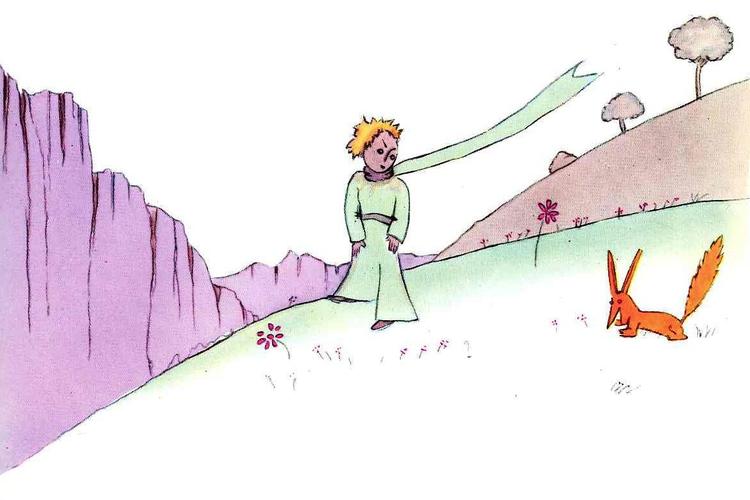 Tegning fra bogen Antoine de Saint-Exupéry