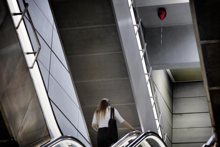 Ballonkunst på Metro station