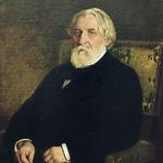 Ivan Turgenev skrev ’Forårsbølger’ i 1872. Året efter udkom bogen på dansk i Vilhelm Møllers oversættelse. Ivan Turgenev malt af Ilja Repin, udsnit. 