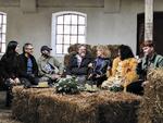 Aura, Michael Falch, Burhan G, Søren Huss, Dorthe Gerlach, Caroline Henderson og Karl William i ’Toppen af poppen’. 