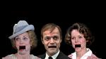 Maude, Mads og Ingeborg er blandt topscorerne målt på antal replik-ord. Tilsammen siger de tre hovedpersoner i alt 31.710 ord i ’Matador’. Kollage Rasmus Vendrup. Originalfotos: DR
