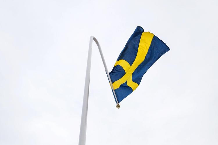 Det omdiskuterede kunstværk 'Du gamla, du fria' af Mattias Nordström. 