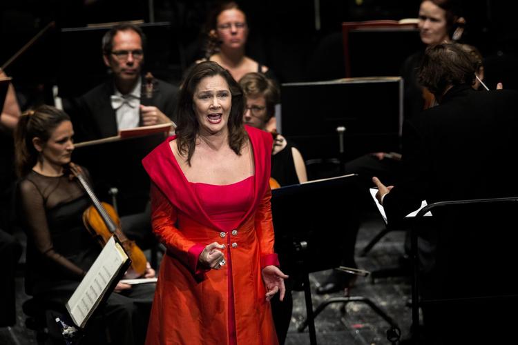 Den svenske solist Anna Larsson demonstrerede sin ekspertise som fortolker af Mahlers lieder ved koncerten i Operaen. 