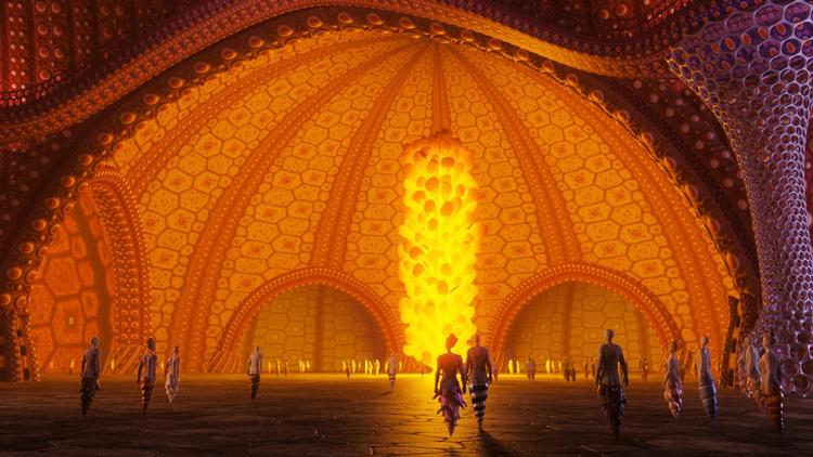Undervandsvæsner med underkroppe som sneglehuse samler sig i animationsfilmen ’Marin’, hvor orkesterværket med samme titel udgør lydsporet. 