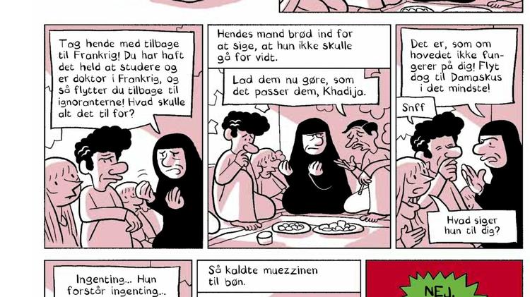I sine bøger holder Sattouf sig fra politik, men lader en dreng fortælle om den arabiske virkelighed. Uden censur og som et barn kan iagttage virkeligheden. 