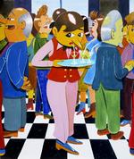 Ingen bliver gjort til grin i HuskMitNavns billeder. Hans solidaritet ligger hos servitricen, postbuddet, brandmanden, flaskesamleren, kustoden ... 