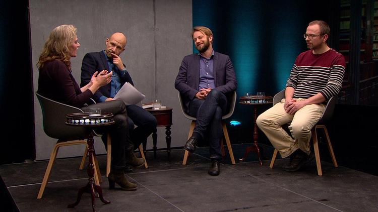 Adam Holm i samtale om Luther med teolog Sørine Gotfredsen, antropolog Dennis Nørmark og religionssociolog Jens-André Herbener. 