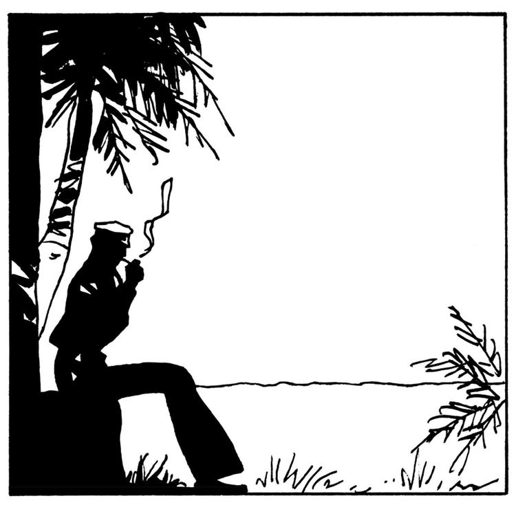 Drømmens lagune følger Corto Maltese overalt. 