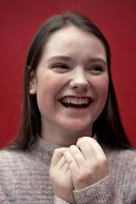 Karen Skogø, 17 år. 2. sopran. Har sunget i koret i et år. Går i 10. klasse. 