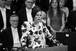 Ingen vidste, at 2017 skulle blive vildere for Det Svenske Akademi end 2016 med Bob Dylans Nobelpris og hans uventede opførsel. Men det er det blevet. Her ses Akademiets faste sekretær Sara Danius. 