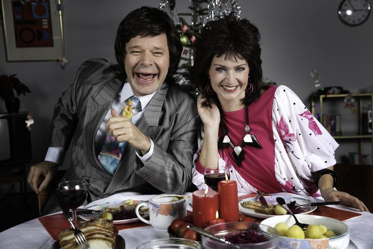 Jacob Riising og Annette Heick var værter ved DR’s juleshow. 