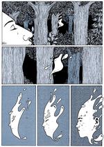 Nutiden, holdt i blåt, løber ligesom den røde fortid igennem ’Grus’ som to frekvenser, der står og dirrer op mod hinanden, men som ikke mødes før i bogens slutning. I samme stil jonglerer Anna Degnbol med det naturlige og det overnaturlige i sin historie om Mathilda, der efter flere års fravær vender tilbage til sin barndomsby. Og så begynder spændingen. 