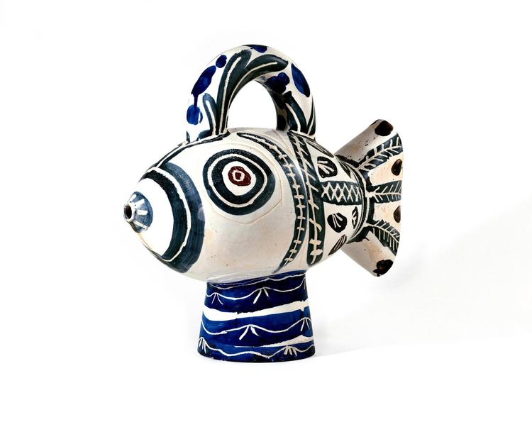 Fisk. ’Poisson’ af Picasso. Keramik. 1951. 1. februar holder Lousiana fernisering på en ny udstilling om Picassos keramik. Foto: Fundación Almine y Bernard Ruiz-Picasso para el Arte. Foto: Fundación Almine y Bernard Ruiz-Picasso para el Arte. 