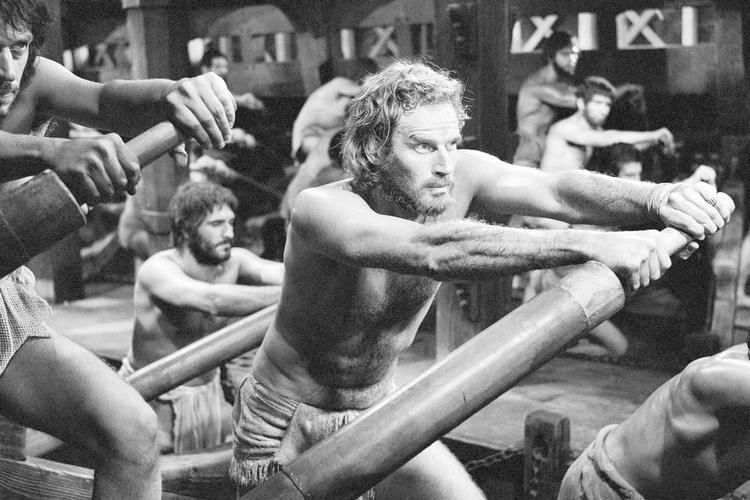 Charlton Heston i rollen som Ben-Hur i filmen fra 1959. Den vandt 11 Oscar-priser, inklusive en til den ungarsk fødte amerikaner Miklós Rózsa for bedste originale musik. Arkivfoto AP